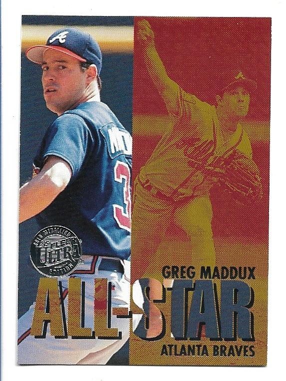 Greg Maddux 1995 Ultra All-Star Gold Medallion #12 - Atlanta Braves