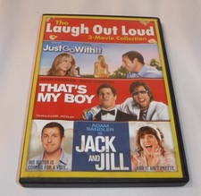 Adam Sandler Just go With It Thats My Boy Jack and Jill  3-Movie DVD Collection