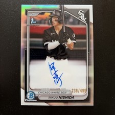 Rikuu Nishida AUTO REFRACTOR 239/499  BOWMAN 1st - 2024 Bowman Chrome