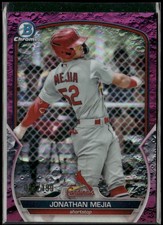 Jonathan Mejia 2023 1st Bowman Chrome Fuchsia Lunar Refractor /199 Cardinals