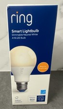 Ring A19 Smart LED Bulb White Requires Ring Bridge To Use Works With Alexa