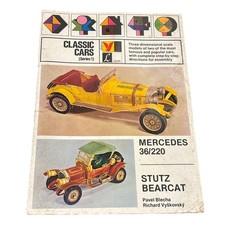 1976 Classic Cars Series 1 Paper Model Book Pavel Blecha Richard Vyskovsky Kit