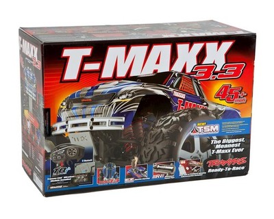 Traxxas T-Maxx 3.3 4WD RTR Nitro Monster Truck (Blue) [TRA49077-3