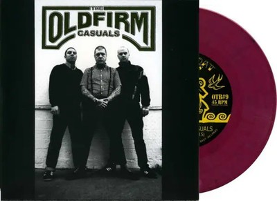 The Old Firm Casuals RED WINE PRESSING Vinyl Single 7inch NEAR MINT Oi! The