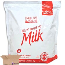 Paquete económico de leche seca instantánea sin grasa a granel bolsa de 5 libras (80 oz)