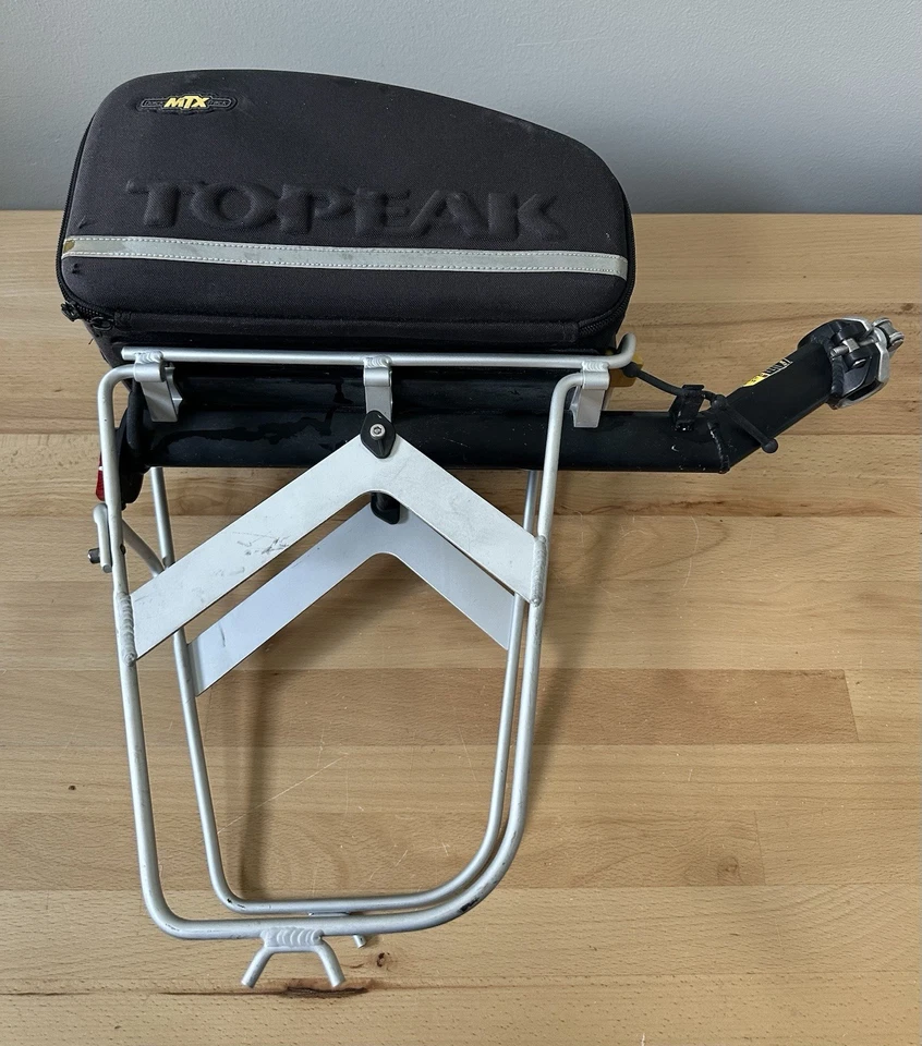 Portaequipajes y bolsa Topeak QR Beam MTX alforjas grandes cercanías turismo ciclismo Foto 2 de 4