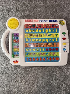 Vintage VTECH Talking Little Smart Alphabet Desk Learning Preschool WORKS !