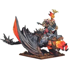 Mantic Entertainment Kings of War: Salamander Clan Lord on Firedrake