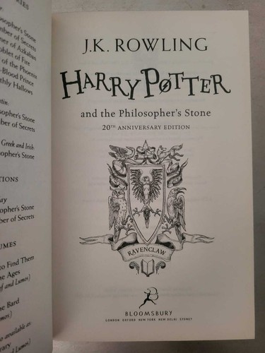Harry Potter and the Philosopher's Stone Ravenclaw House Edition 1st UK ED/Print - Picture 36 of 37