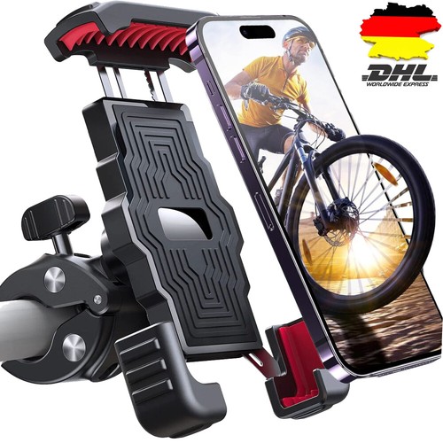 HANDYHALTERUNG FAHRRAD HALTERUNG HALTER MOTORRAD HANDY ROLLER LENKER SMARTPHONE - Zdjęcie 2 z 15