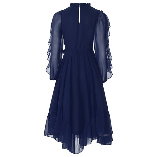 Kinder Mädchen formelles Kleid durchsichtig A-Linie Junior Brautjungfer Kleider für Hochzeit Party - Bild 25 von 87