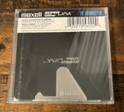 maxell SUPER DISK 120MB(１０枚) Maxell 120MB Super Disk PC Formatted – Sealed New | eBay