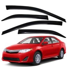 Smoke Window Visors Sun Rain Guards Vent Shade For 2012-2014 Toyota Camry Sedan