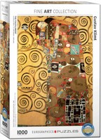 Gustav Klimt - Die ErfüLlung - 1000 Teile Puzzle Im Format 68X48 Cm