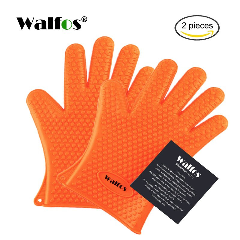 12PC Silicone Kitchen Glove Heat Resistant Oven Bbq Cooking Mitts