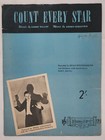 Count Every Star by Gallop and Coquatrix, Sheet Music, 1950