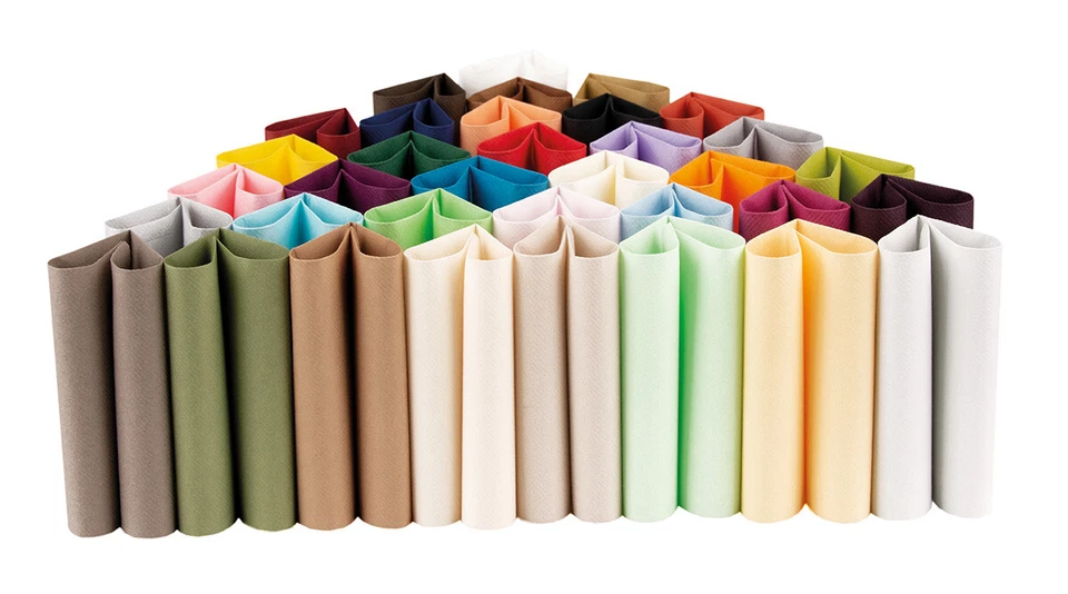 50 Servietten aus Linclass® Airlaid 40 x 40cm - stoffähnlich - versch. Unifarben - Bild 2 von 2