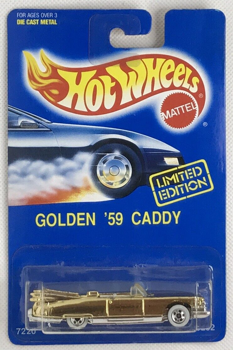1992 Hot Wheels Golden '59 Caddy Limited Edition White Interior 1