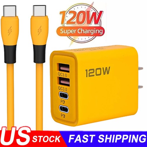120W Super Fast Charging Block Type C Wall Charger For Samsung GalaxyS25/S24/S23 - 第 2/20 張圖片
