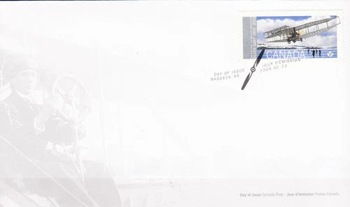 W CANADA 2137 FDC AVIATION HISTORY SILVER DART FIRST DAY COVER