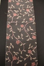 f-168 antique silk meisen kimono fabric - arabesque - 14" x 52"
