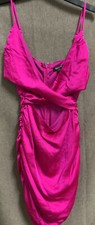 🧷 Wild Fable Women’s Sleeveless Ruched Satin Bodycon Dress - Medium 🆕