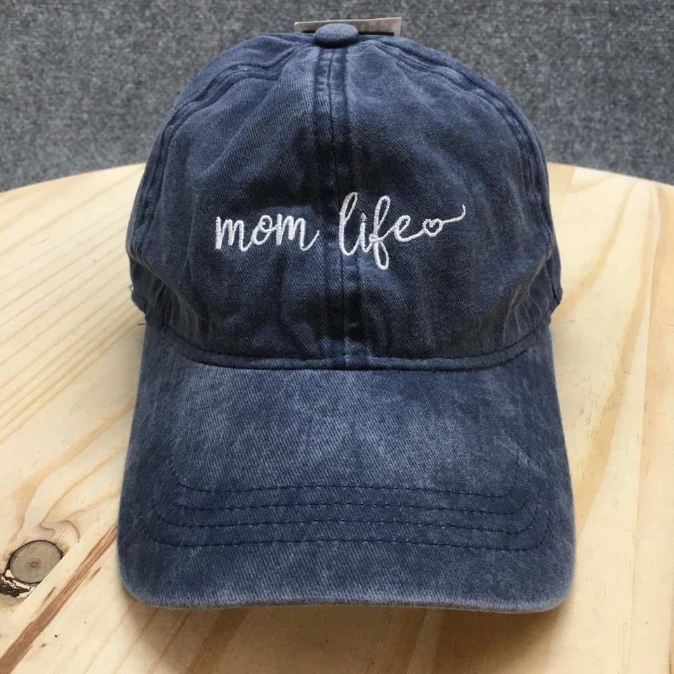 Gorra de béisbol Mom Life para mujer azul OS ala curva ajustable David & Young Foto 2 de 4