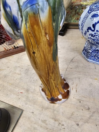 Chinese Tang San Cai Style Pottery Glazed Woman Statue - Picture 7 of 10