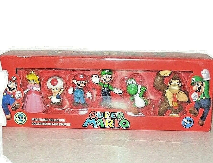 SUPER MARIO MINI FIGURE COLLECTION SET, (6 FIGURES) SERIES 2 Nintendo