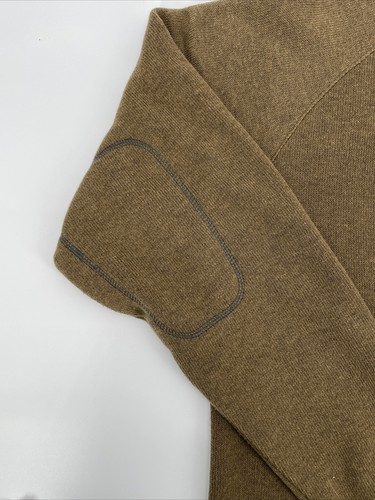 Maglione giacca pile uomo Columbia full zip taglia L marrone manica lunga tasche - Foto 5 di 12