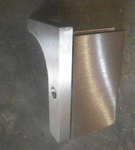 Glass To Wall Pivot Hinge W L Bracket Brushed Chrome H Pivgtw C X 3 9781561568772 Ebay