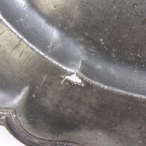 Etain ancien-Pierre Joseph Chuffart-Lille-Plat rond chantourné-XVIIIe S. - Photo 4/10