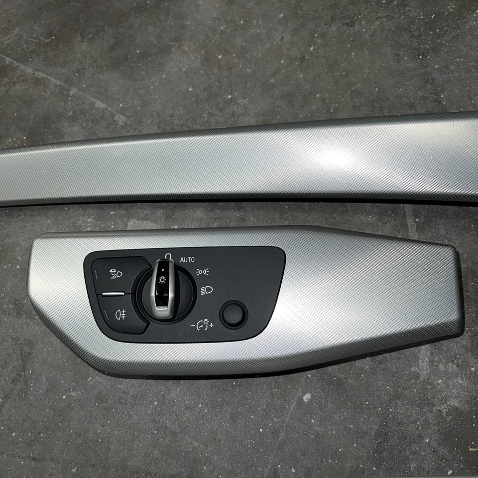 Aluminum Trim Set Door Panel Console Dash OEM 17-19 AUDI A4 Quattro Read Descrip - Image 3 of 4
