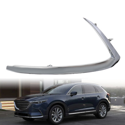 Left Front Driver Side Chrome Bumper Trim For 2016-2022 Mazda CX-9