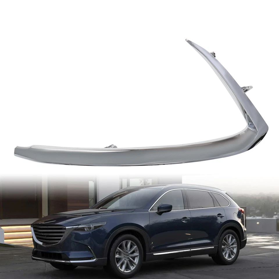 TK5050130A Front Driver Left Side Chrome Bumper Trim For 2016-2022 Mazda CX-9 Foto 4 de 4