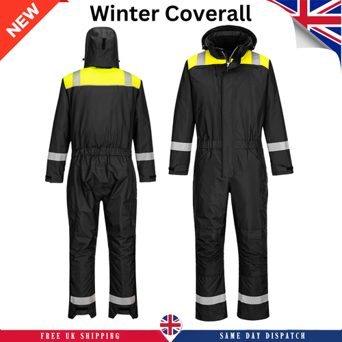 Portwest PW3 Winter Coverall High Visibility Insulated Waterproof Workwear PW353 - 第 1/6 張圖片