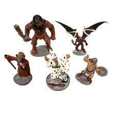 Vintage Lot 5 Miniature Dungeons and Dragons Mini Figures Marked RAL Partha