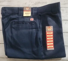 Red Kap  Work Pants Men's 38 X 32, Work Pants - Navy Blue  Waist Fit