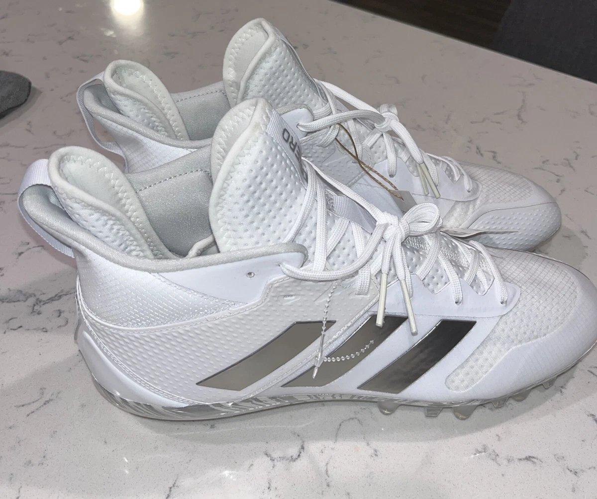 Adidas Adizero Natural 1.0 Lacrosse Football Cleats White FU9452