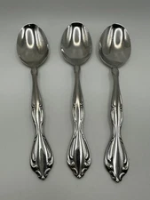 Oneida Community Cantata Stainless Flatware Set Of 3 Oval Soup Spoons