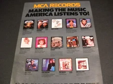 MCA 1984 Promo Poster Ad JERRY CLOWER George Strait GENE WATSON Don Williams etc