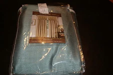 Elrene Providence 26" x 84" Panel Blue Back Tab Pinch Pleat Lined