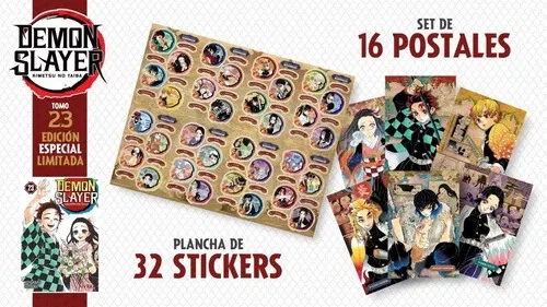 Demon Slayer Completo Box Set 1 al 23  +CAJA +STICKERS +PINS Kimetsu. En ESPAÑOL - Image 2 of 4