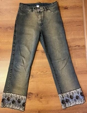 Denim Jeans Brazil Roxx Lace Embroidered Pants Women’s 12