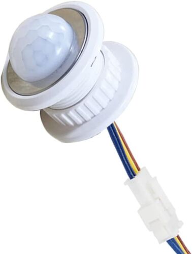 1x PIR Motion Sensor Light Switch Detection Time Delay Adjustable for LED Lamp