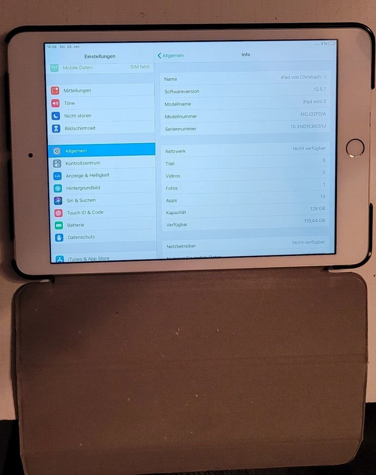 Apple iPad mini 3 · 128GB · Wi-Fi, Foto 3 von 5