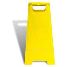 Professional Yellow Plain A Frame For Caution / Warning Sign - Size 60 x 30 CM