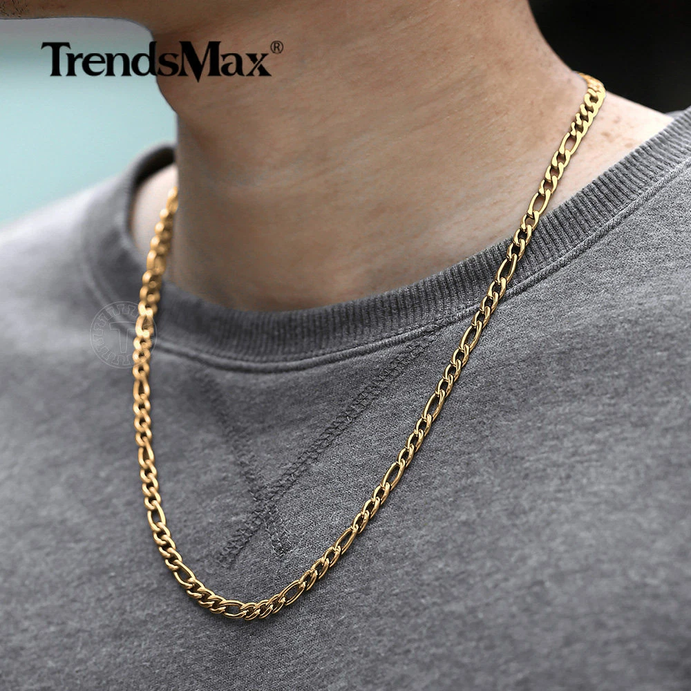 BADABOUM GOLD Mens Dome Curb Chain in 18K Gold Plate | Diamond chains for  men, Mens gold jewelry, Chains for men