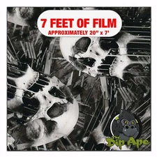 Hydrographic film Dripping Skulls hydro dipping 7' x 20" hydro dip