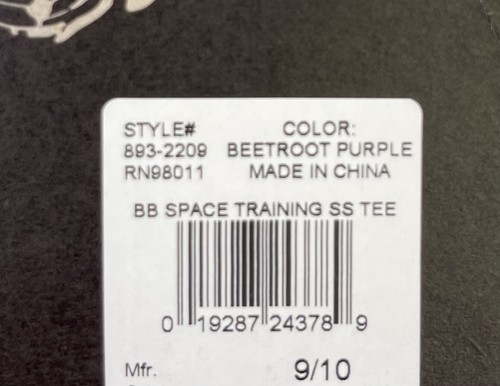 NWT Kids Youth Billionaire Boys Club BB Space Training SS Tee T-Shirt Sz 9/10 - Picture 5 of 5